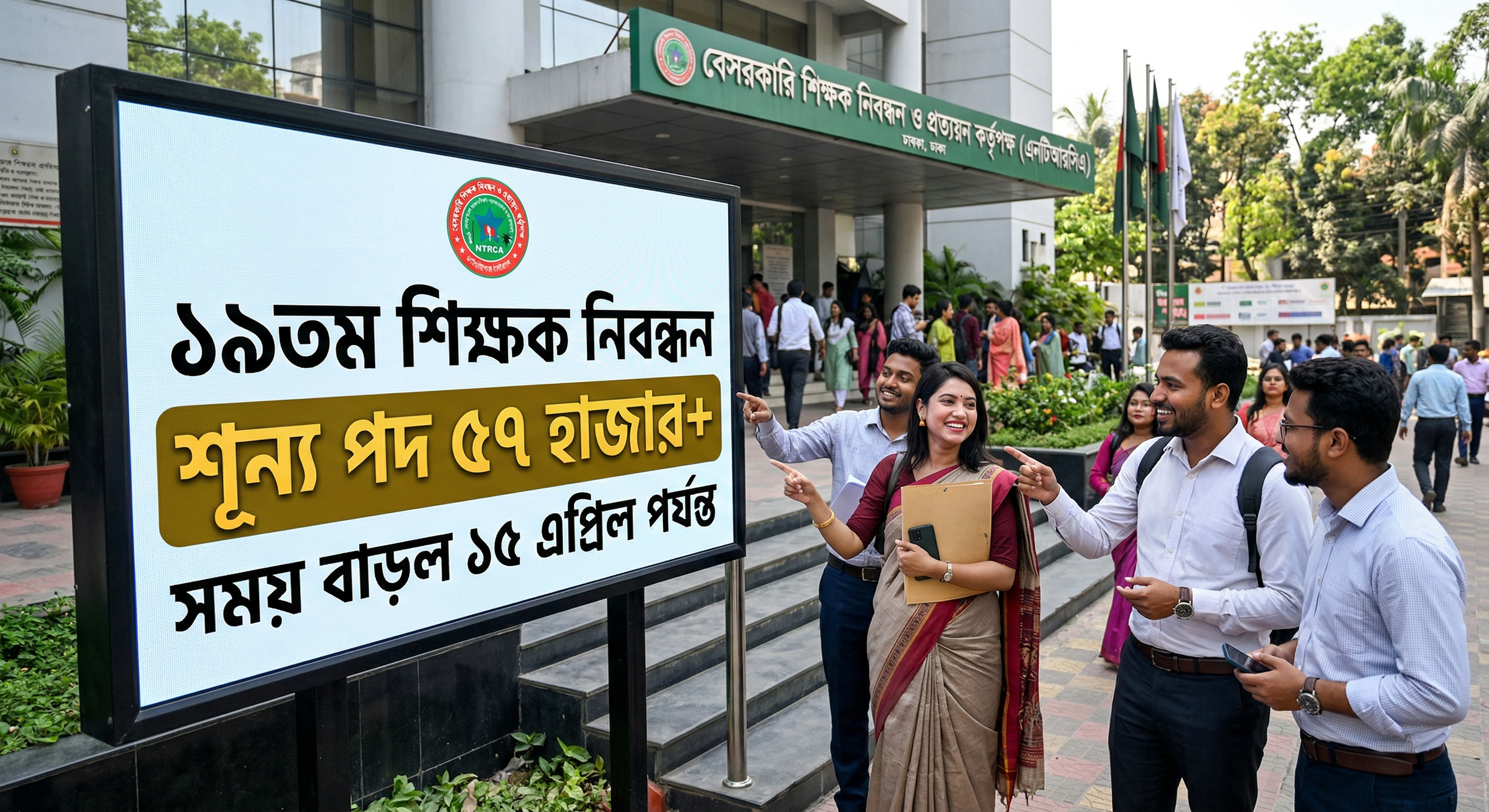 ১৯তম শিক্ষক নিবন্ধন: শূন্য পদ ৫৭ হাজার, সময় বাড়ল ১৫ এপ্রিল পর্যন্ত