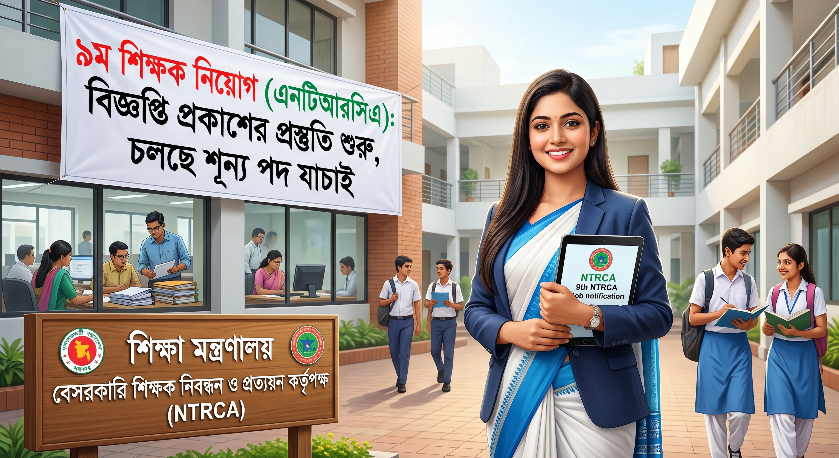 ৯ম শিক্ষক নিয়োগ (এনটিআরসিএ): বিজ্ঞপ্তি প্রকাশের প্রস্তুতি শুরু, চলছে শূন্য পদ যাচাই