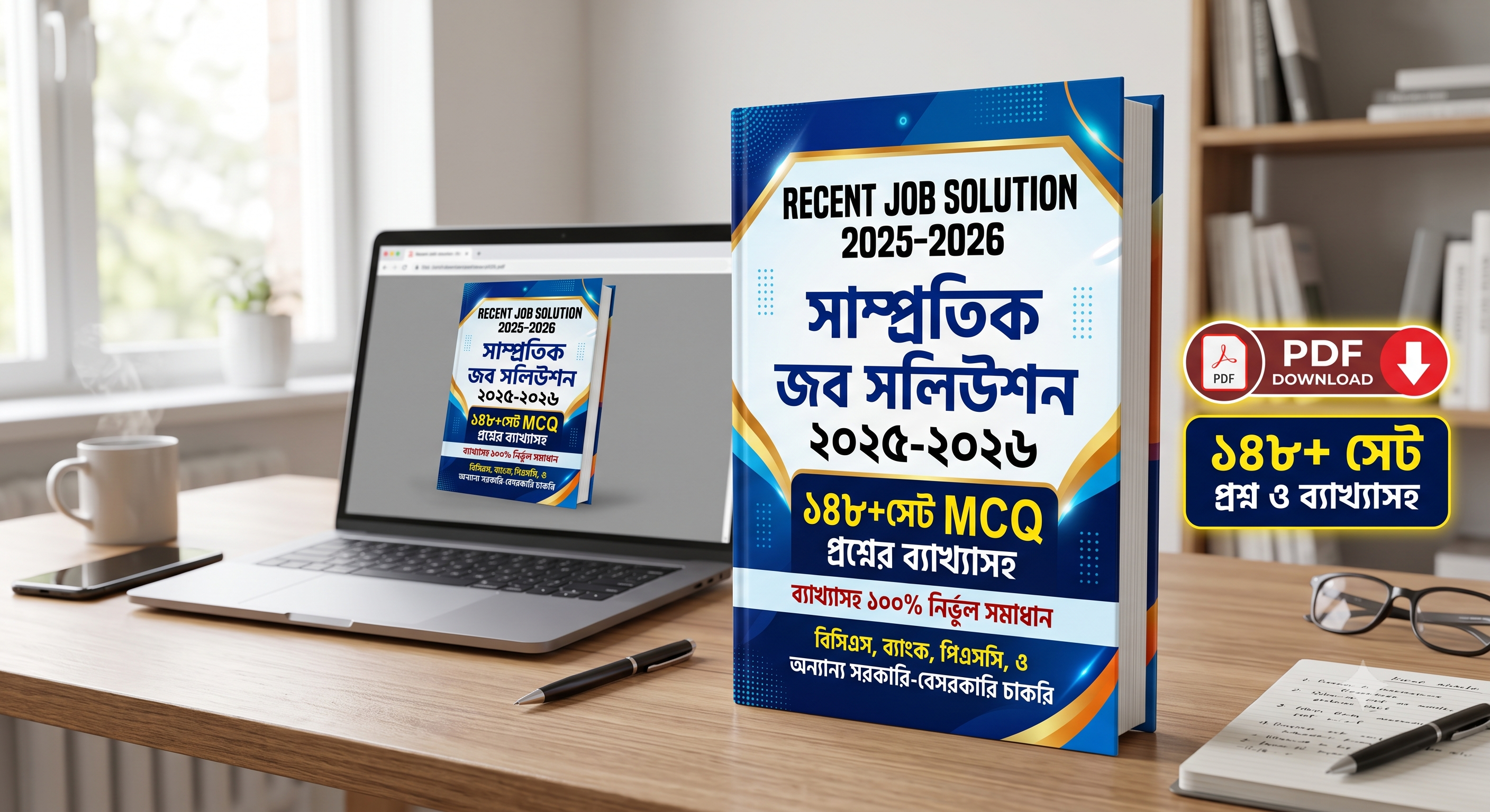 Recent Job Solution 2025-2026 ( ১৪৮+সেট MCQ প্রশ্নের ব্যাখ্যাসহ) PDF 