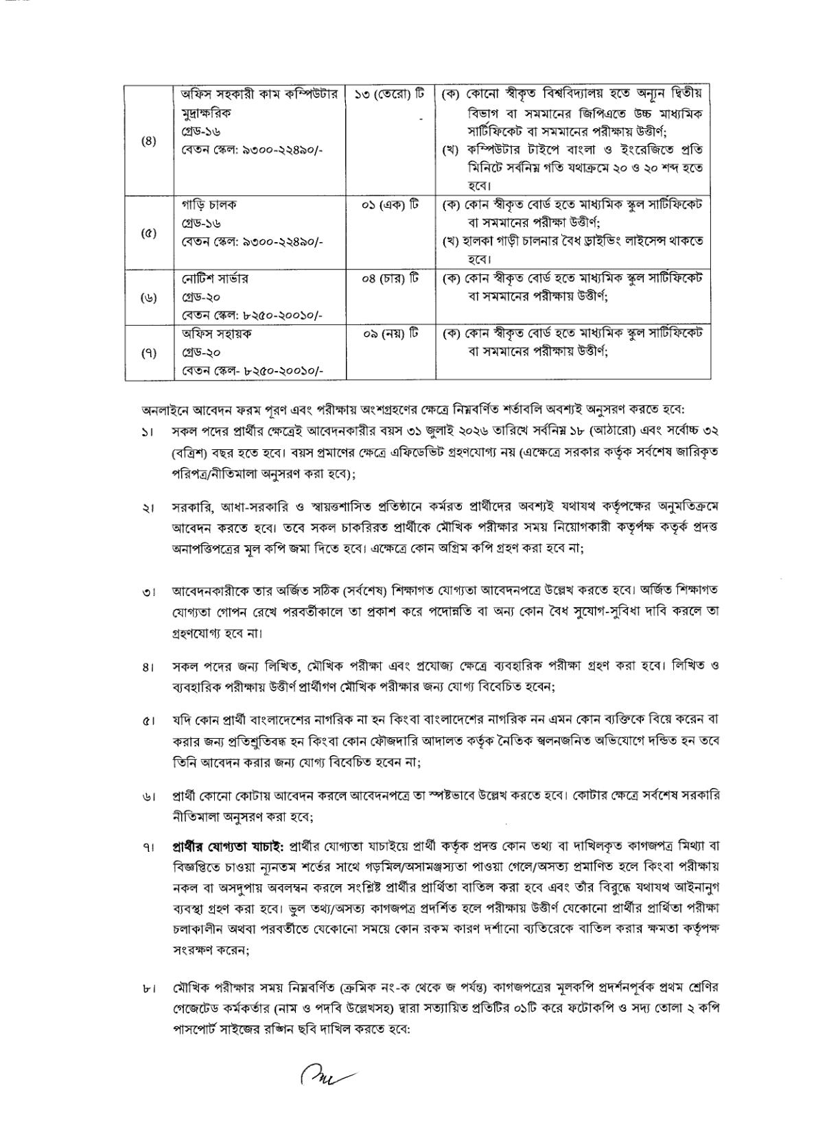 ৪২ পদে কর অঞ্চল-২, চট্টগ্রামের নতুন নিয়োগ বিজ্ঞপ্তি প্রকাশ